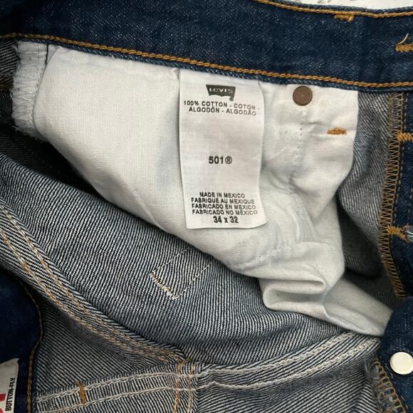 Levi’s 501 Buttonfly Blue Jeans Men’s 34 x 32 - Picture 9 of 9